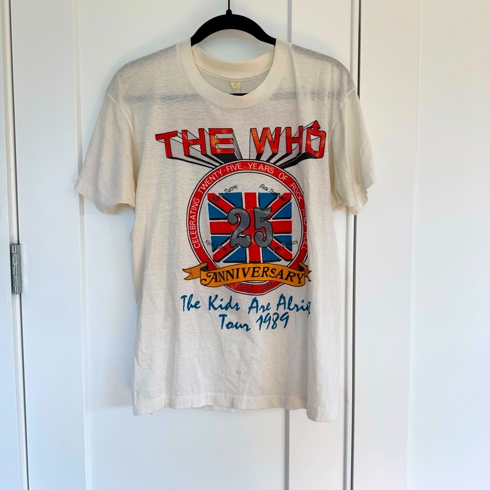Vintage “The Who” White Graphic T-Shirt